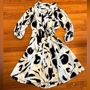 INC International Concepts Black and White Dress